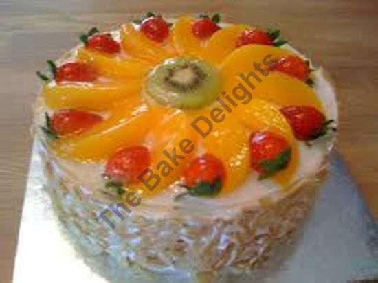 Fresh Fruit cake with Jelly